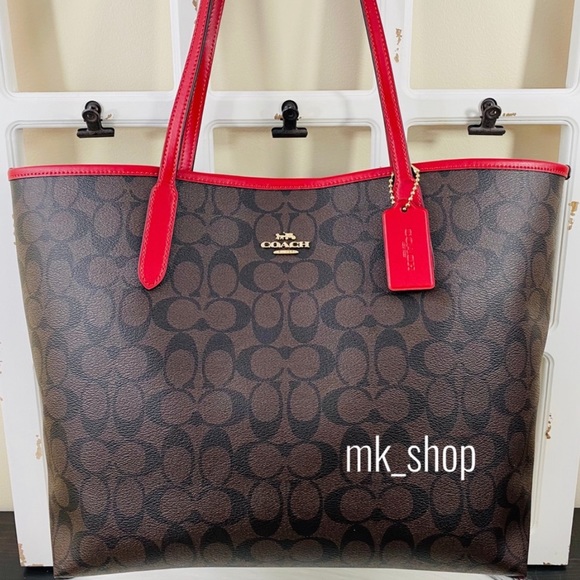 COACH Signature Open City Tote - Picture 2 of 13